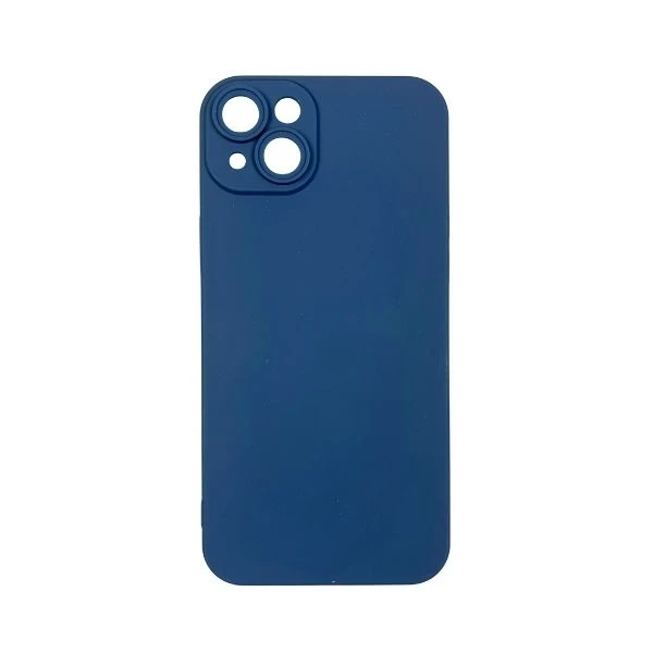 iPhone 15 Plus Back case matt - mørk blå iPhone 15 Plus Back case matt - mørk blå