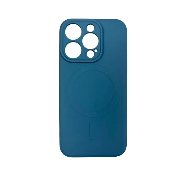 iPhone 15 Pro Magsafe silicon cover - blue iPhone 15 Pro Magsafe silicon cover - blue