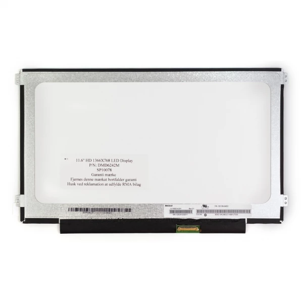 11.6" (1366x768) HD LED | Matte Display | LED 30 Pin | Bottom Right Connection 11.6" (1366x768) HD LED | Matte Display | LED 30 Pin | Bottom Right Connection