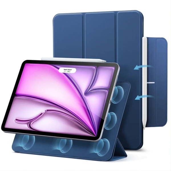 iPad Pro 12.9 Air 13 Cover - Navy Blue iPad Pro 12.9 inch magnetic case
