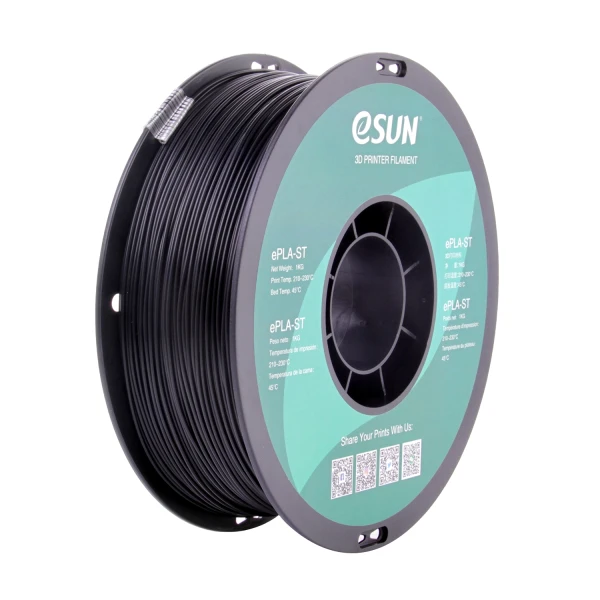eSUN - PLA+ Super tought - Black - 1.75mm - 1kg eSUN - PLA+ Super tought - Black - 1.75mm - 1kg