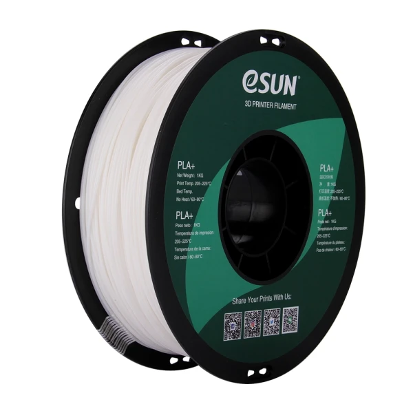ESUN - PLA+ - White - 1.75mm - 1kg eSUN - PLA+ - White - 1.75mm - 1kg