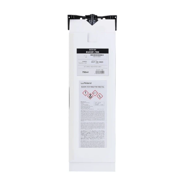 EUV5P-7BK - UV bl&aelig;k 750ml - Sort Bl&aelig;kpatron til Roland UV Printer
