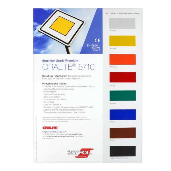 Oralite 5710 Farvekort Oralite 5710 Farvekort