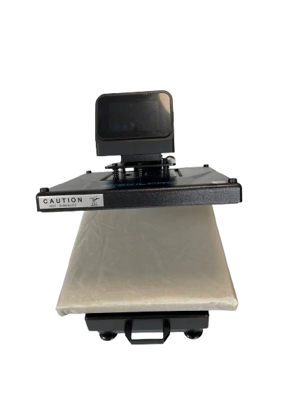 DEMOMODEL - Automatisk varmepresser med rulleplade og slide over- 38cm x 38cm DEMOMODEL - Automatisk varmepresser med rulleplade og slide over- 38cm x 38cm