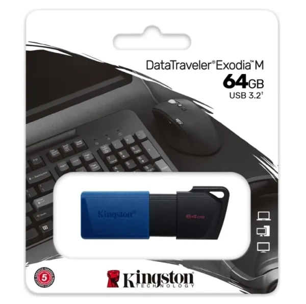 Kingston DataTraveler Exodia M USB - flashdrive 64GB USB 3.2