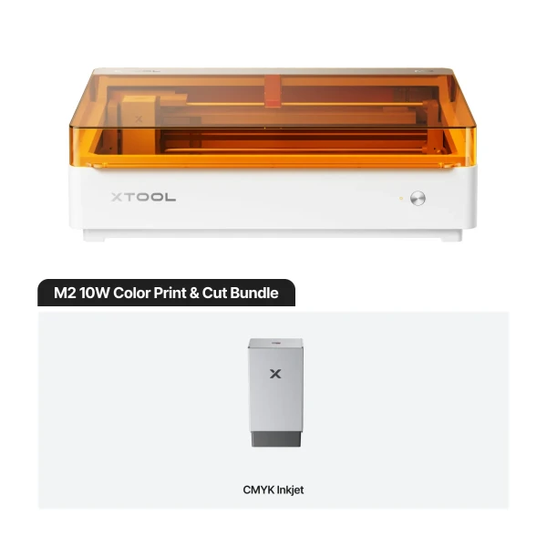 xTool M2 10W Color Print & Cut Bundle med Desktop Luftrenser