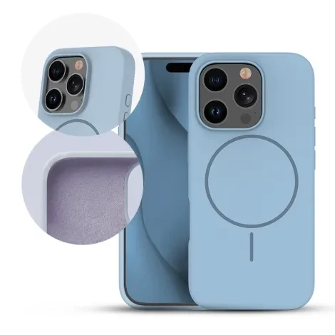 iPhone 13 Magsafe Case Silicone Thin - Light Blue iPhone 13 Magsafe Case Silicone Thin - Light Blue