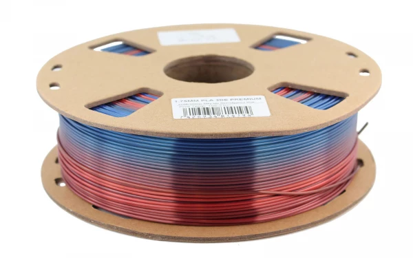 Silky Mix Red-Sapphire Blue - 3DE Premium - PLA - 1.75mm Silky Mix Red-Sapphire Blue - 3DE Premium - PLA - 1.75mm
