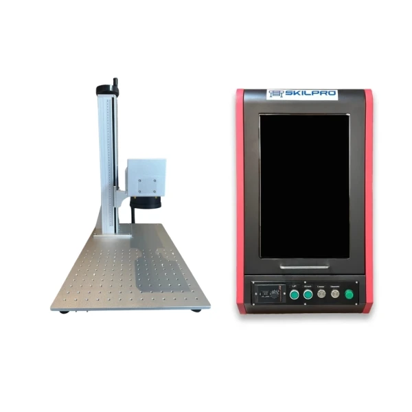 SkilPro 100W MOPA Galvo Fiber Laser med Autofocus og kabinet