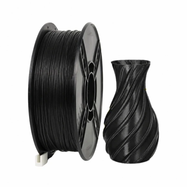 SKILPRO Opaque PETG Filament Sort - Stærkt og Fleksibelt 3D-Printermateriale SKILPRO - Opaque PETG Filament - Black - 1kg