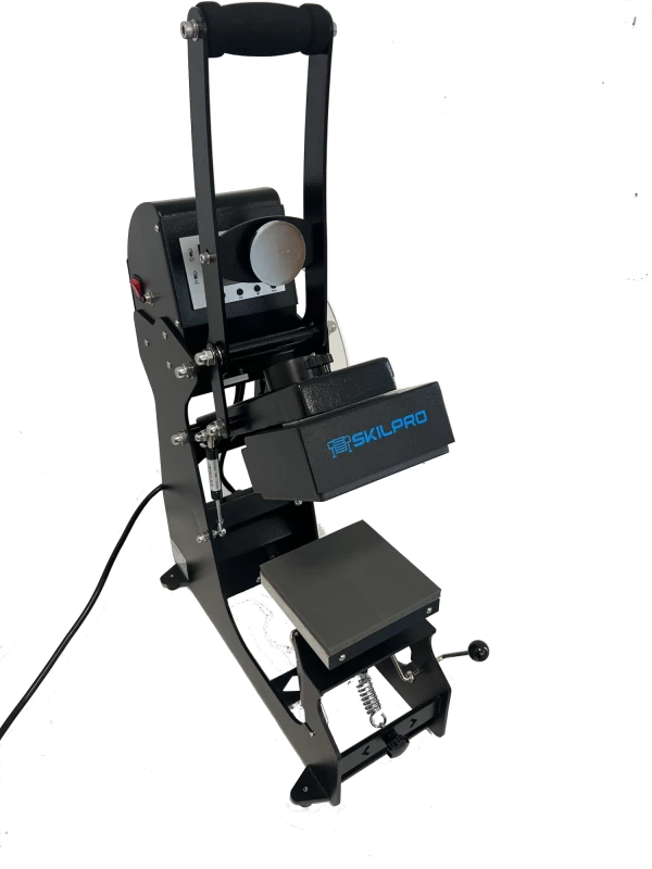 Professionel Semi-Automatisk Varmepresser med Dobbelt Varme Kasket Modul - 15x15 cm Semi automatisk varmepresser med 15x15cm plade og dobbelt varme kasket modul