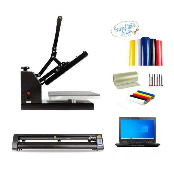 Skiltepakke med Redsail RS1360C, Standard varmepresser og Computer Skiltepakke med Redsail RS1360C, Standard varmepresser og Computer