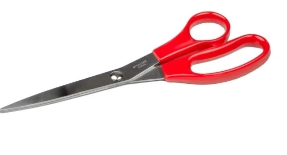 Standard saks rød - Universal saks i rustfrit stål Standard saks - rød