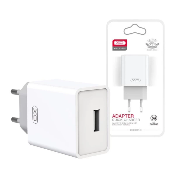 XO USB Adapter - Hvid XO USB Adapter - Hvid