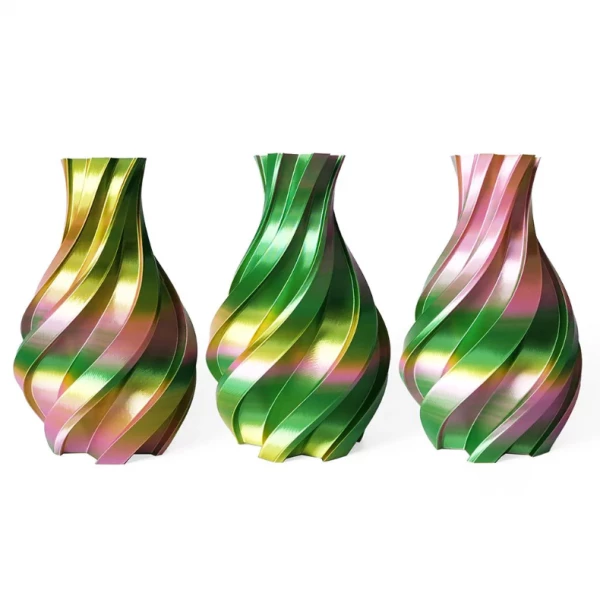 Gold, Green And Pinkish - 3DE Premium - Silky PLA - 1.75mm Gold, Green And Pinkish - 3DE Premium - Silky PLA - 1.75mm