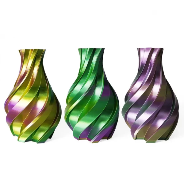Gold, Green And Purple - 3DE Premium - Silky PLA - 1.75mm Gold, Green And Purple - 3DE Premium - Silky PLA - 1.75mm