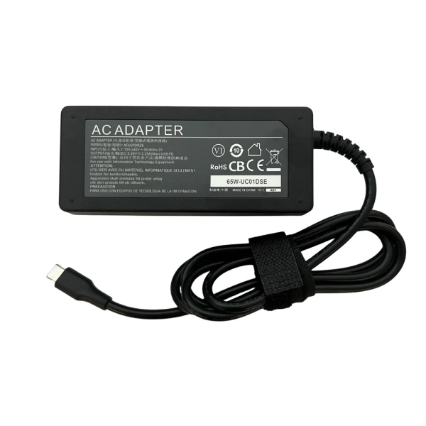 USB-C Universal 65W Str&oslash;mforsyning til B&aelig;rbar Computer