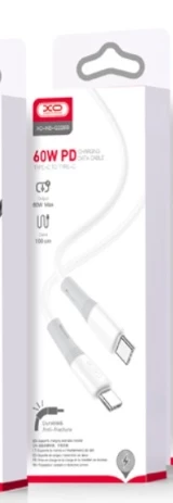 Kabel XO NB-Q226B USB - C USB-C- 1 m - 60W - white Kabel XO NB-Q226B USB - C USB-C- 1 m - 60W - white
