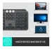 Logitech MX keys Tastatur nordisk  bluetooth- Grade A