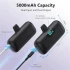 Nano Lightning Powerbank for iPhones with USB-C cable - 5000 mAh