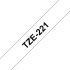 Brother original TZe221 tape – sort på hvid, 9 mm bred