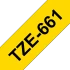 Brother original TZe-661 tape &ndash; sort tekst p&aring; gul, 36 mm bred