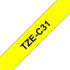 Brother original TZeC31 tape &ndash; neongul, 12 mm bred