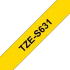 Brother original TZeS631 tape – sort på gul, 12 mm bred